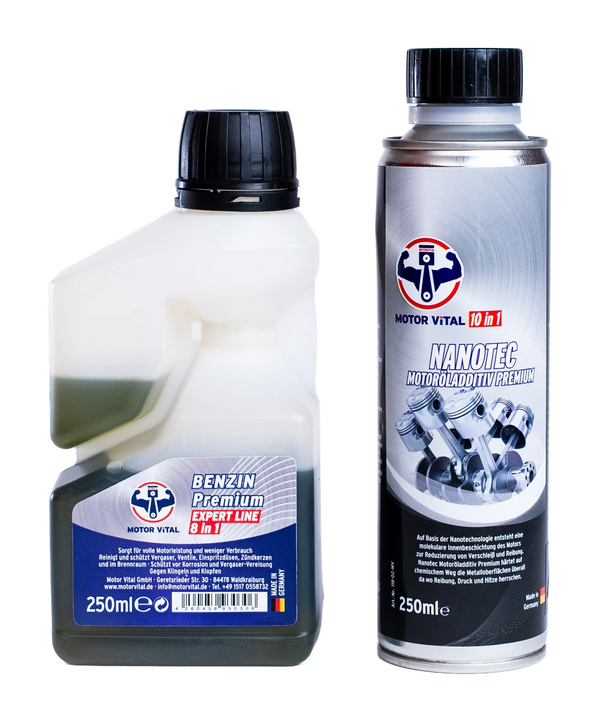 MOTOR VITAL Bundle Benzin Premium Additiv 250 ml + Nanotec 250 ml