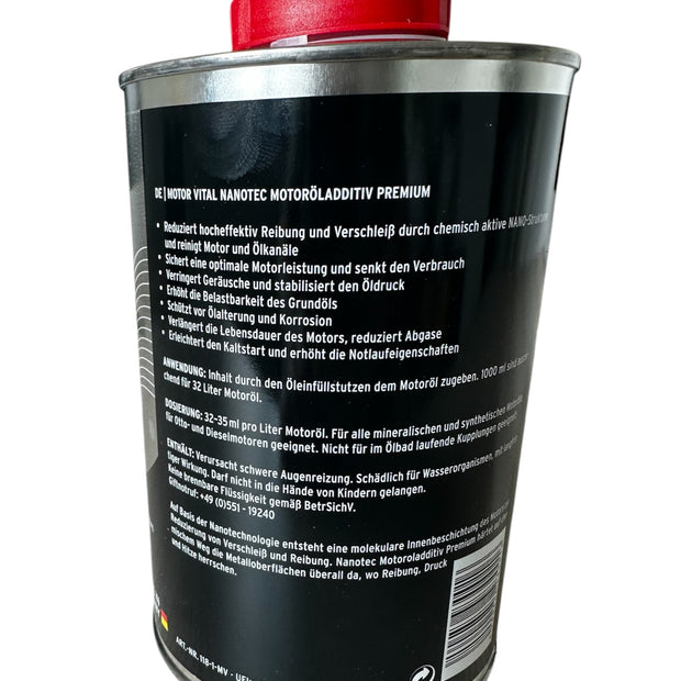 MOTOR VITAL NANOTEC Motoröladditiv Premium 1000 ml